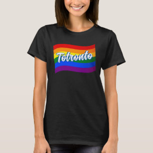 Rainbow Flag Toronto Canada Gay Pride LGBT LGBTQ T-Shirt