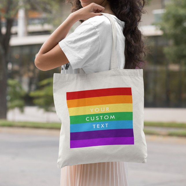 Rainbow flag tote bag (Creator Uploaded)