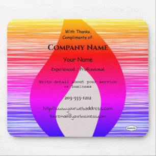 Rainbow Flame Promo Mouse Pad - HAMbWG