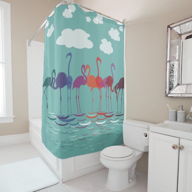 Rainbow Flamingos Deco Art (In Situ)