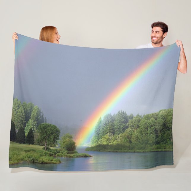 Rainbow Fleece Blanket (In Situ)