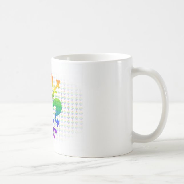 Rainbow Fleur-de-lis Coffee Mug (Right)