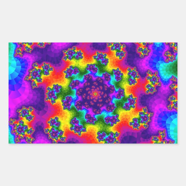 Rainbow Floral Sprinkles Sticker (Front)