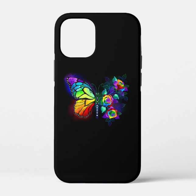 Rainbow flower butterfly Case-Mate iPhone case (Back)