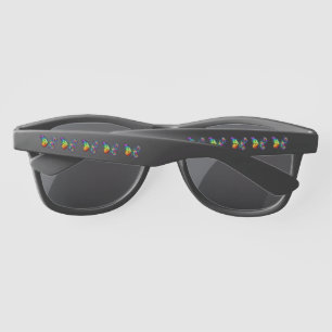 Rainbow flower butterfly sunglasses
