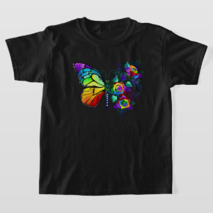 Rainbow flower butterfly T-Shirt