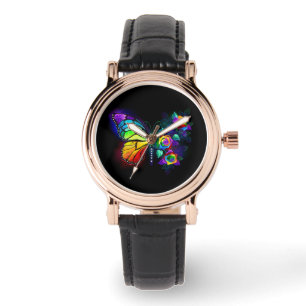 Rainbow flower butterfly watch
