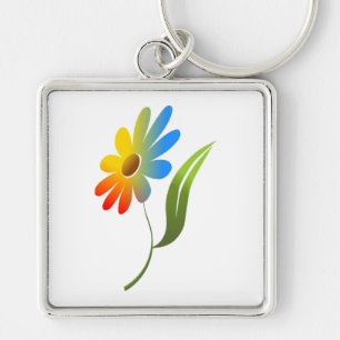 RAINBOW FLOWER KEYCHAIN