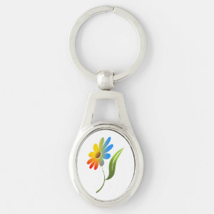 RAINBOW FLOWER KEYCHAIN