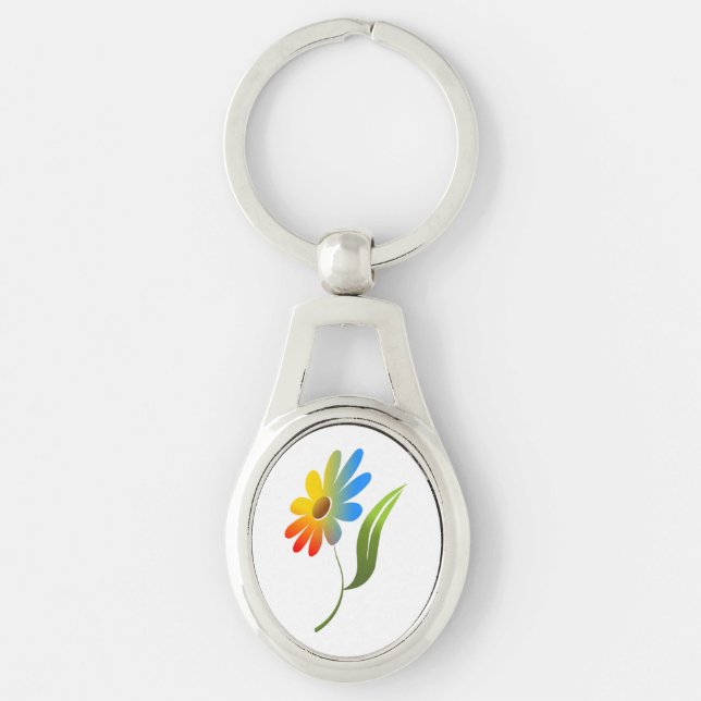 RAINBOW FLOWER KEYCHAIN (Front)