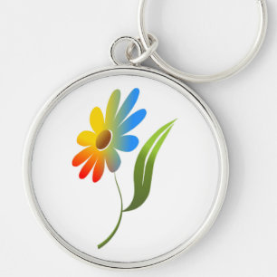 RAINBOW FLOWER KEYCHAIN