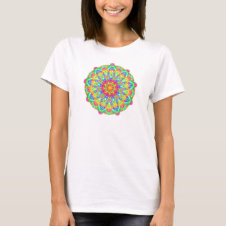 Rainbow Flower Mandala Boho T-Shirt