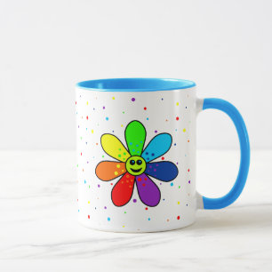 Rainbow Flower Mug