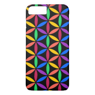 Rainbow Flower of Life Pattern Case-Mate iPhone Case