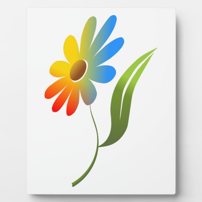 RAINBOW FLOWER PLAQUE (Front)