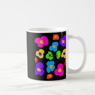 Rainbow Flower Pride Love Add Name Text Lqbtq Abst Coffee Mug