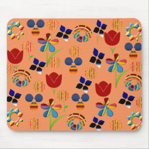 Rainbow Flowers Mousepad