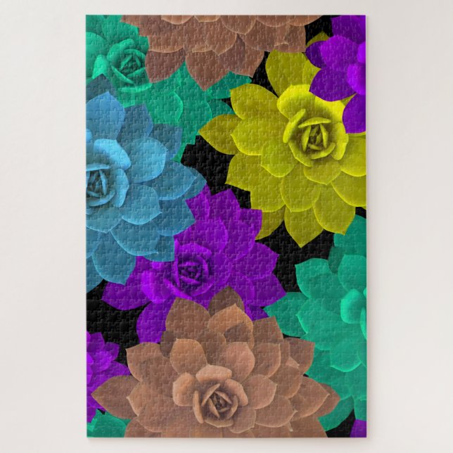 rainbow flowers puzzle (Vertical)