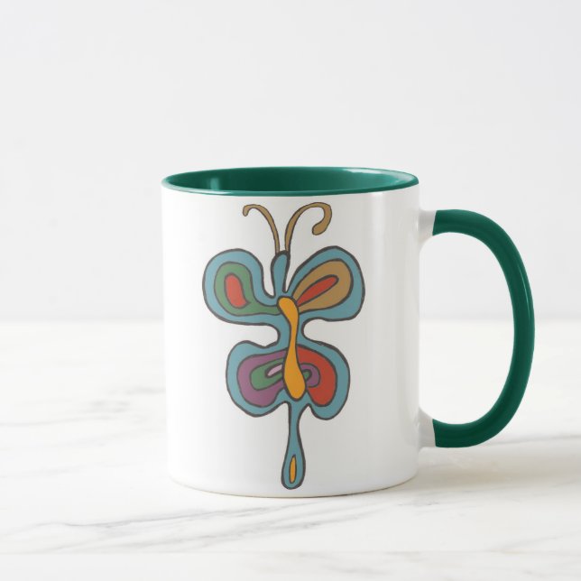 Rainbow Flutterfly Mug (Right)