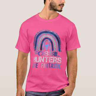 Rainbow Fossil Hunters Are Fin Tastic Fossil Tooth T-Shirt