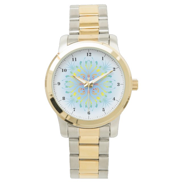 Rainbow Fountain Montre personnalisable (devant)