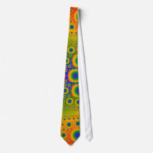 Rainbow Fractal Explosions: Tie