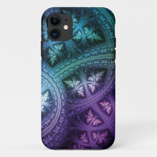 Rainbow Fractal Frost iPhone 11 Case