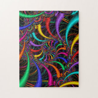 Rainbow Fractal Spiral Rainbow Pattern Jigsaw Puzzle