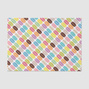Rainbow French Macarons Pattern Tissue Paper