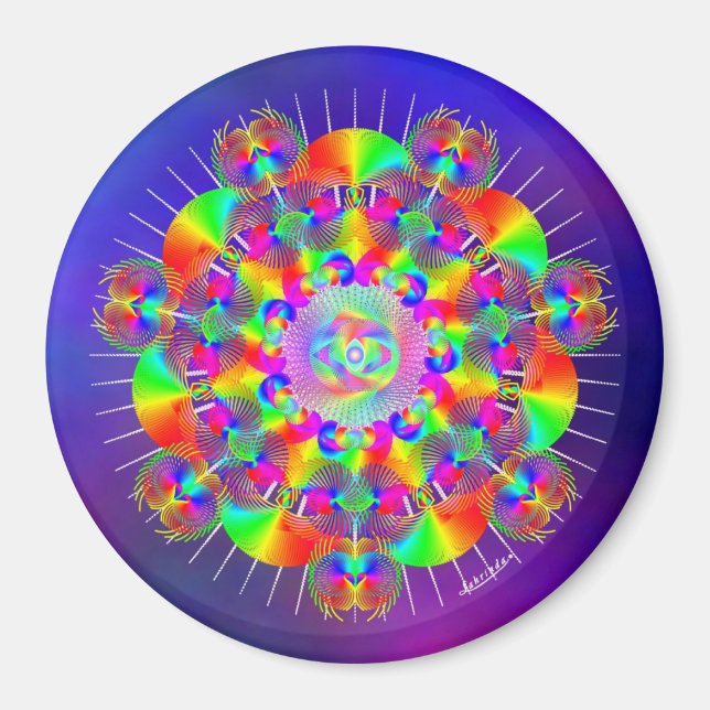 Rainbow Frequencies Magnet (Front)