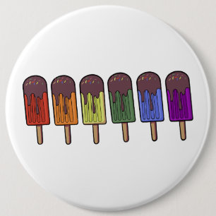 Rainbow Frozen pop Parade 6 Inch Round Button