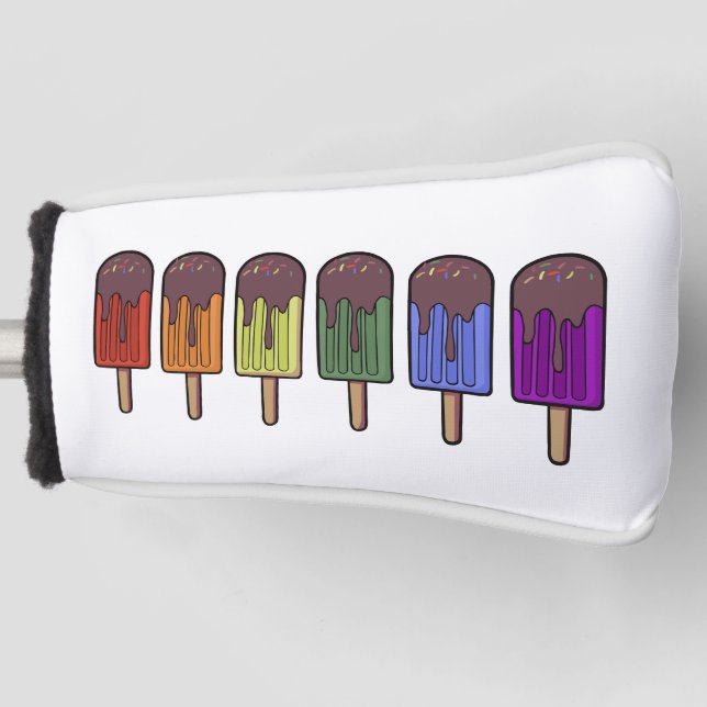 Rainbow Frozen pop Parade Golf Head Cover (Front)
