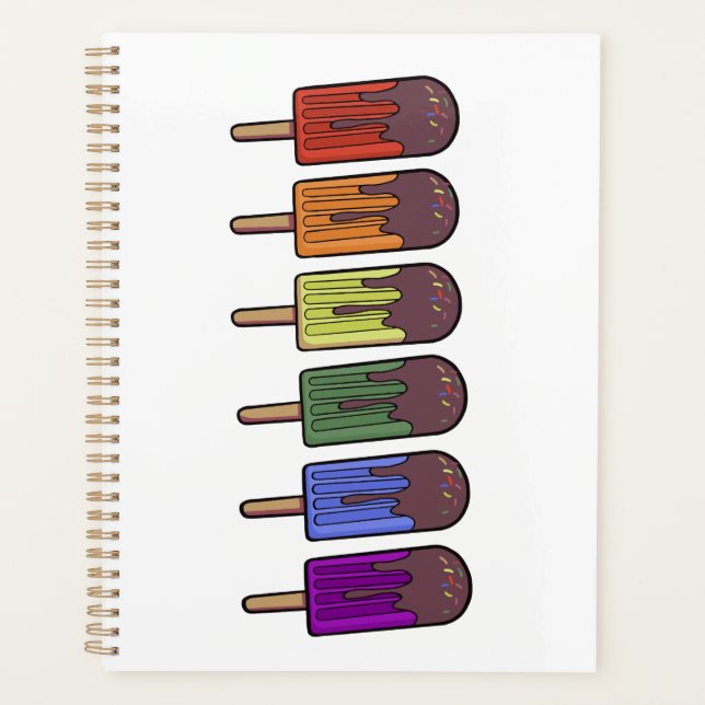 Rainbow Frozen pop Parade Planner (Front)