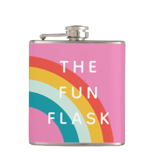 Rainbow Fun Hip Flask