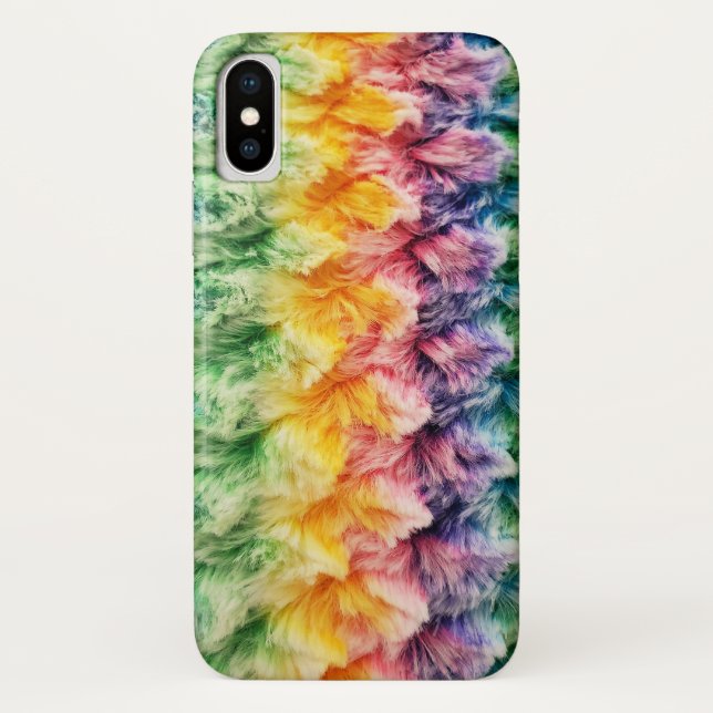 rainbow fur Case-Mate iPhone case (Back)