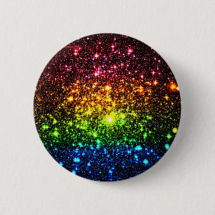Rainbow Galaxy 2 Inch Round Button