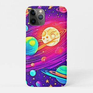 Rainbow Galaxy: Cartoon Fun iPhone 11 Pro Case