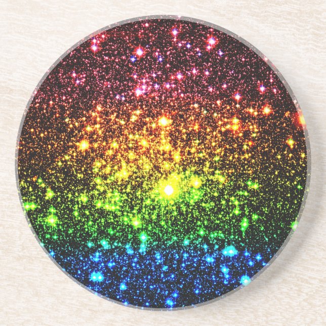 Rainbow Galaxy Coaster (Front)