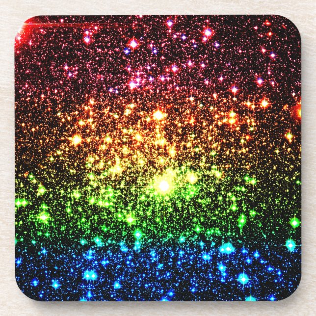 Rainbow Galaxy Coaster (Front)