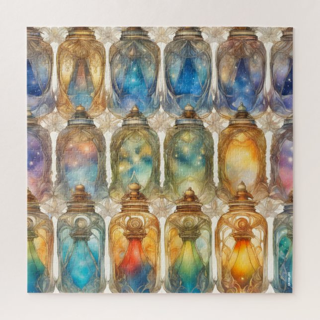Rainbow Galaxy Jars of Stars Puzzle (Vertical)