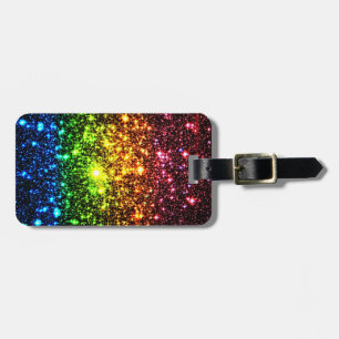 Rainbow Galaxy Luggage Tag