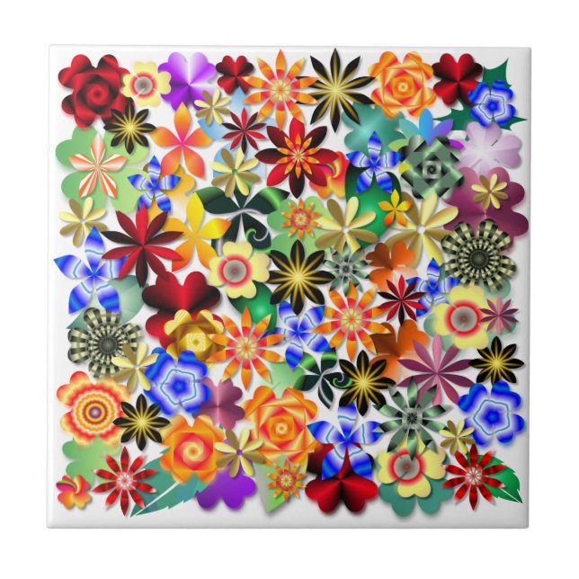Rainbow Garden Tile (Front)
