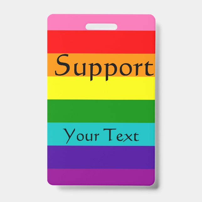 Rainbow, Gay and sympathizers Badge (Front)