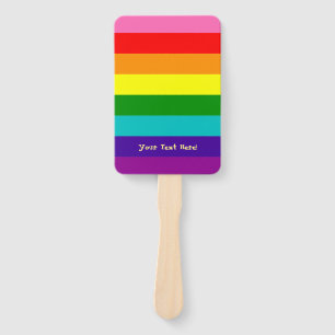 Rainbow, Gay and sympathizers Hand Fan