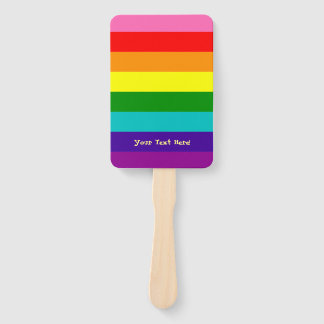 Rainbow, Gay and sympathizers Hand Fan