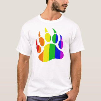Rainbow Gay Bear Paw T-Shirt