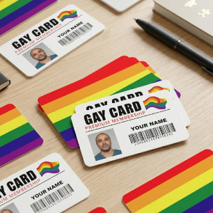 Rainbow Gay Card Pride Identity Humour