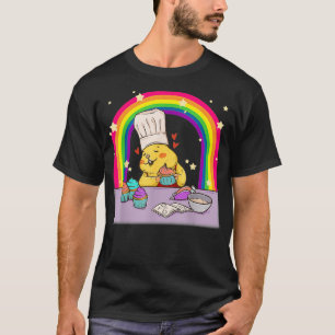 Rainbow Gay Guinea Pig Baker Funny Cute Pride Gift T-Shirt