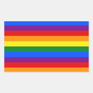 Rainbow Gay Lesbian Trans Queer LGBTQ Pride Flag Sticker
