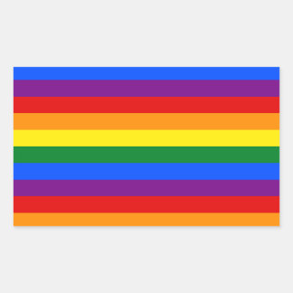 Rainbow Gay Lesbian Trans Queer LGBTQ Pride Flag Sticker